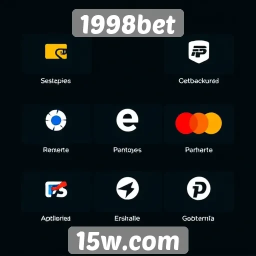 Métodos de pagamento disponíveis na plataforma 1998bet