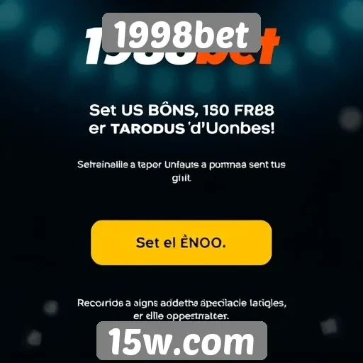 Promoções e bônus disponíveis em 1998bet